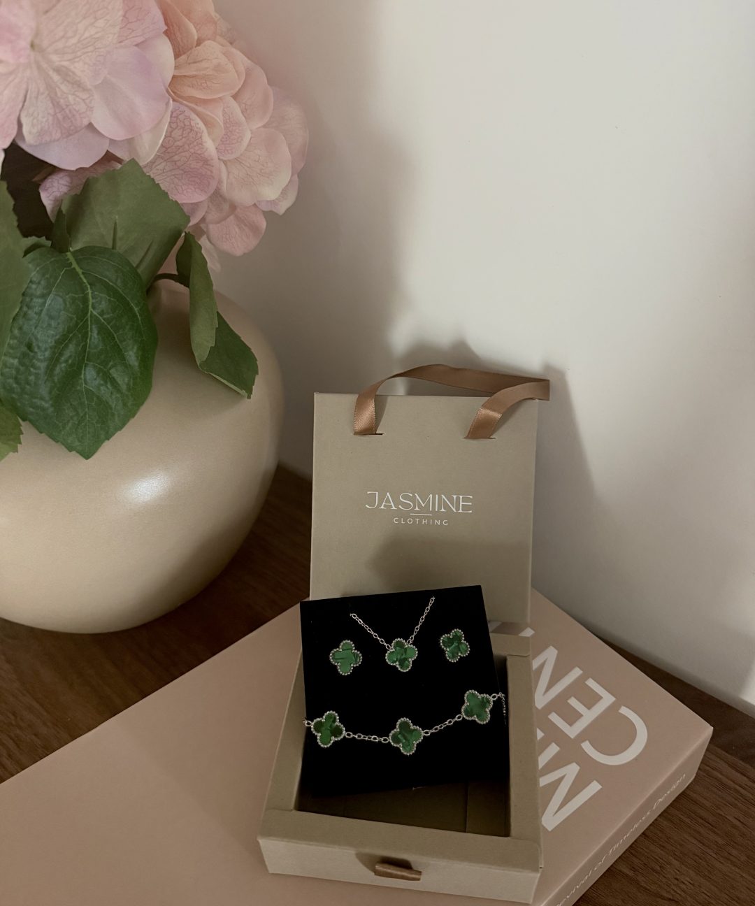 Parure VAN VERDE argenté 🖇️